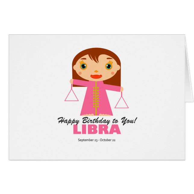 Libra Zodiac para los niños (Anverso (Horizontal))