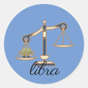 Libra Zodiac Pegatinas para mujeres, pequeñas empr