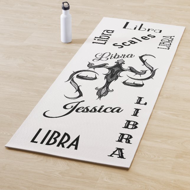 Libra Zodiac Yoga Mat personalizado (In situ)