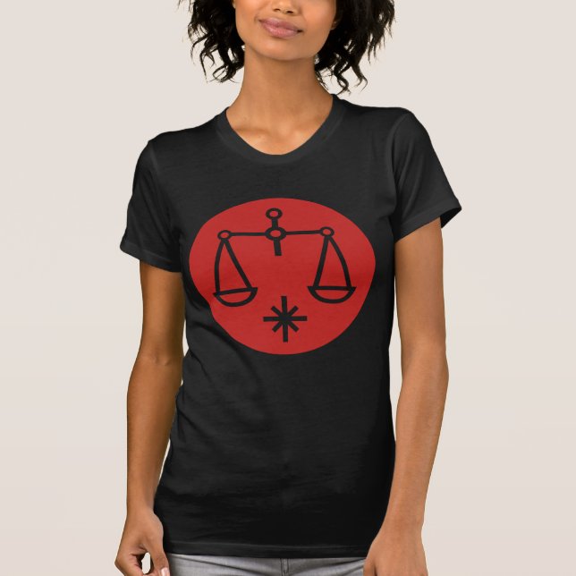 libra, zodiaco, camiseta (Anverso)