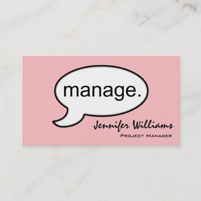 Libremente Manager Management Tarjeta de presentac (Anverso)