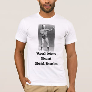 librería de la camiseta de los hombres que rueda