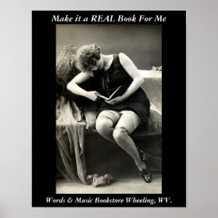 librería de posters con libros reales de wv.
