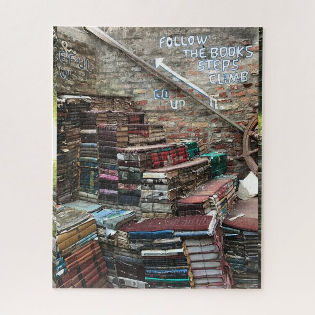 Librería de Venecia Rompecabezas (Vertical)