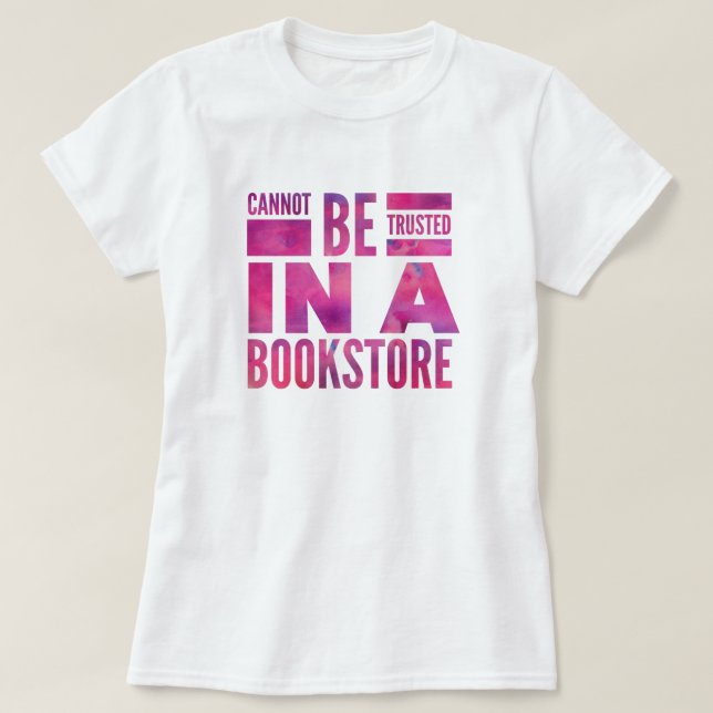 Librería leyendo camiseta de amor (Diseño del anverso)