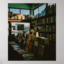 Librería por la Tarde | Arte Acogedor para Amantes