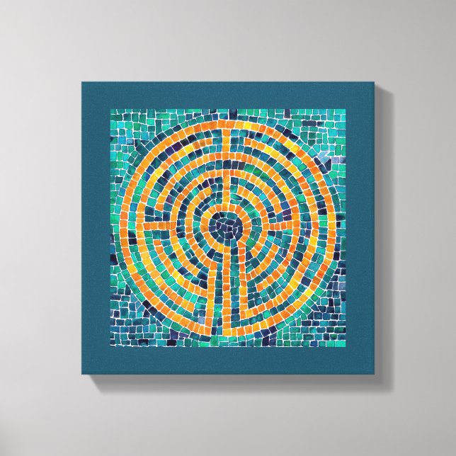 LIBRERINTH II Lienzo envuelto de 12" x 12" (2,5" d (Anverso)