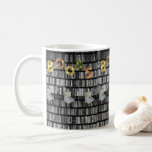 librero de libros de tazas