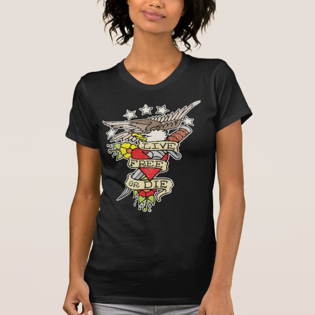 Libres vivos o mueren camisa (Anverso)