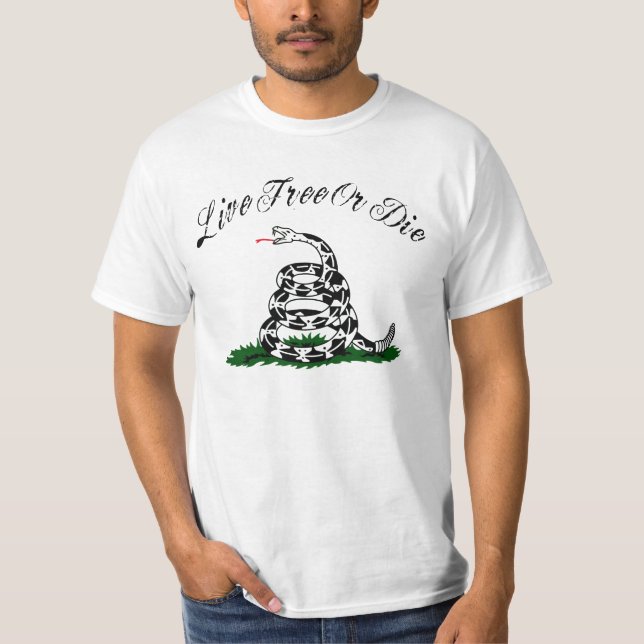 Libres vivos o mueren camisa de la serpiente (Anverso)