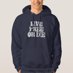 Libres vivos o mueren sudadera con capucha