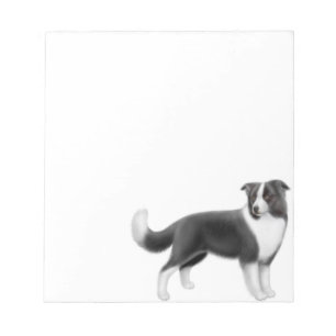 Libreta alerta del perro del border collie