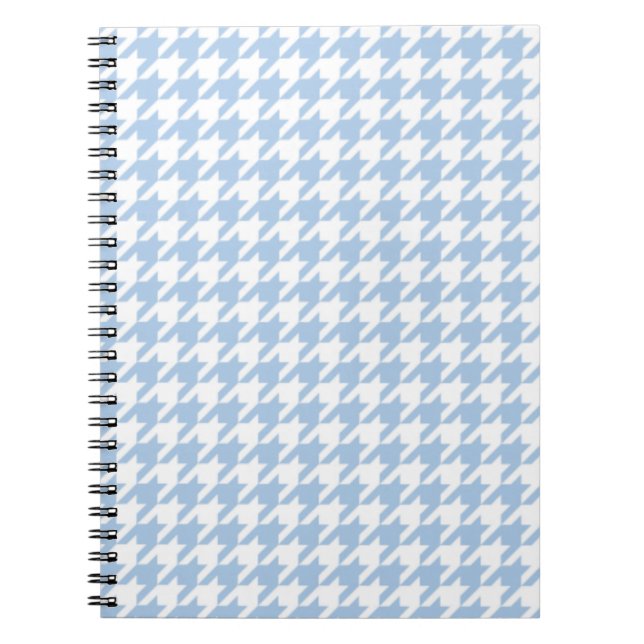 Libreta azul apacible de Houndstooth (Frente)