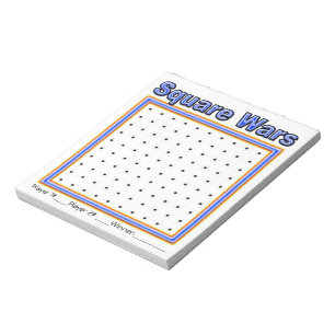 Libreta azul del juego del punto de las motas