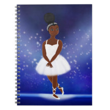 Libreta Bailarina Negra Pequeña