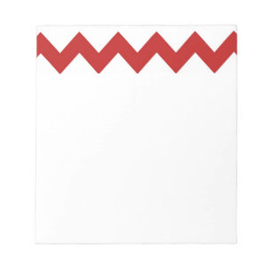 Libreta blanca roja de Chevron