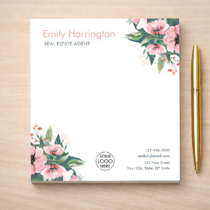 Libreta Blush Bloom Gris Agente Inmobiliario