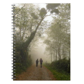 Libreta con espiral - Camino con muérdago