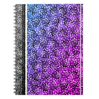 Libreta con espiral de diseño abstracto.