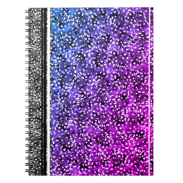  Libreta con espiral de diseño abstracto. (Frente)