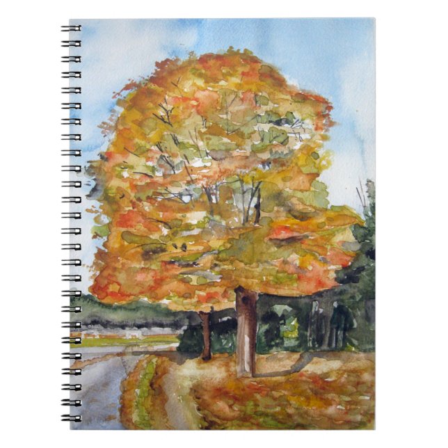 Libreta con Fælledparken en acuarela (Frente)