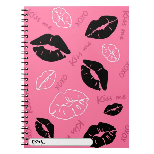 libreta con fondo xoxo (Frente)