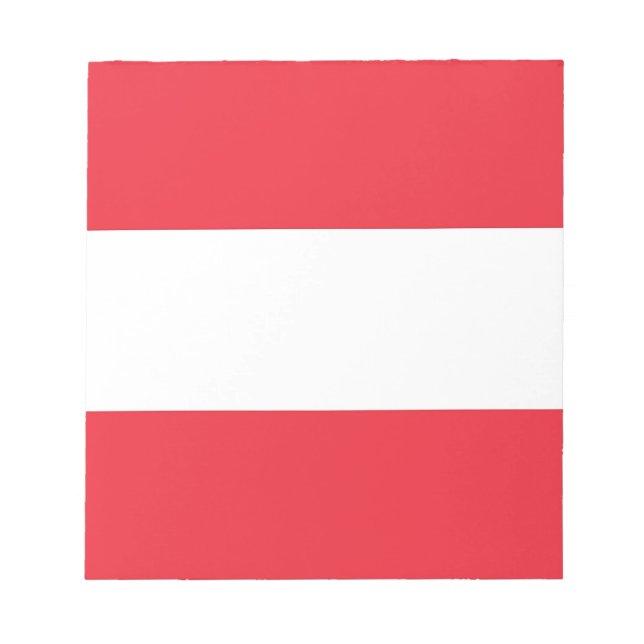 Libreta con la bandera de Austria (Frente)