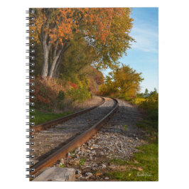 Libreta de apuntes, fotografía de un ferrocarril