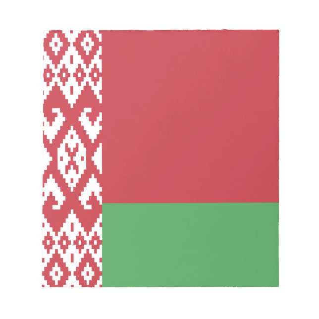 Libreta de bandera bielorrusa patriótica (Frente)