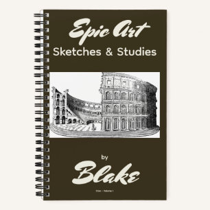 Libreta de bocetos de arte personalizada 2 bocetos