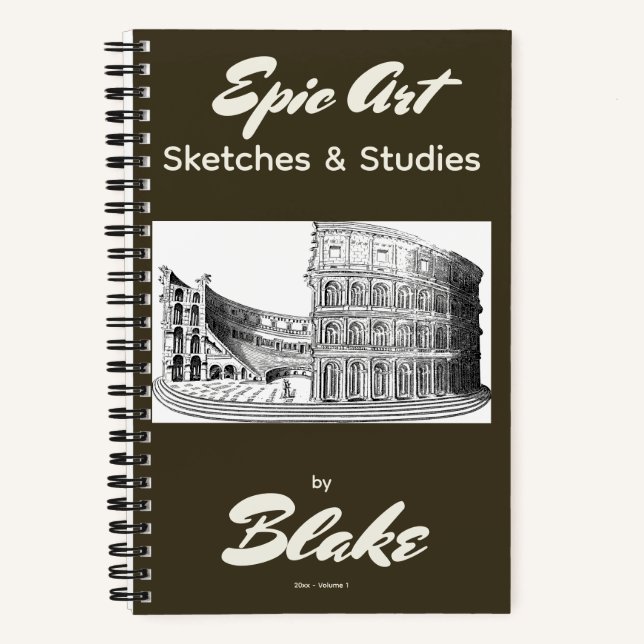 Libreta de bocetos de arte personalizada 2 bocetos (Anverso)
