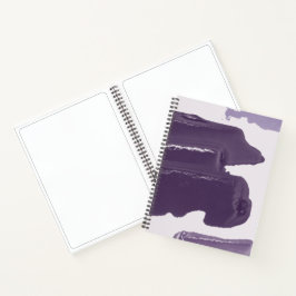 Libreta de bocetos de diseño de pintura morada