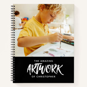 Libreta de bocetos de fotos de artista negro perso