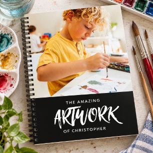 Libreta de bocetos de fotos de artista negro perso