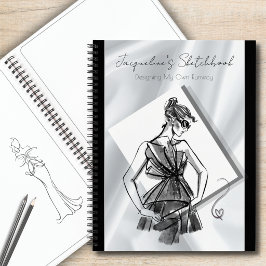 Libreta de bocetos de moda personalizada Chic
