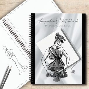 Libreta de bocetos de moda personalizada Chic