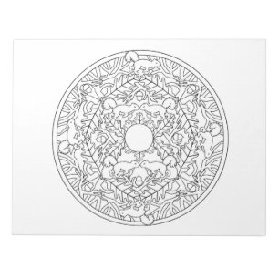 Libreta de colorear mandalas de ardillas