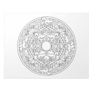 Libreta de colorear mandalas de ardillas