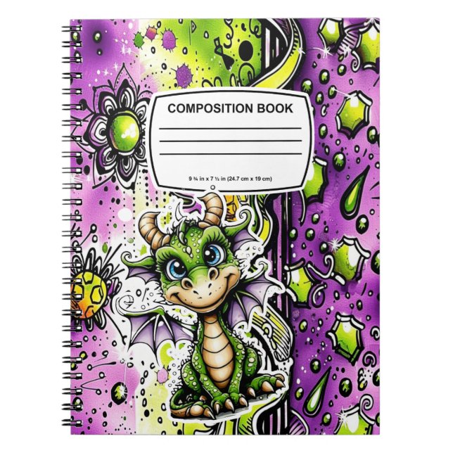 libreta de composición de dragón (Frente)