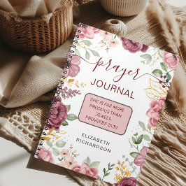 libreta de diario de oración de flor rosa Proverbi