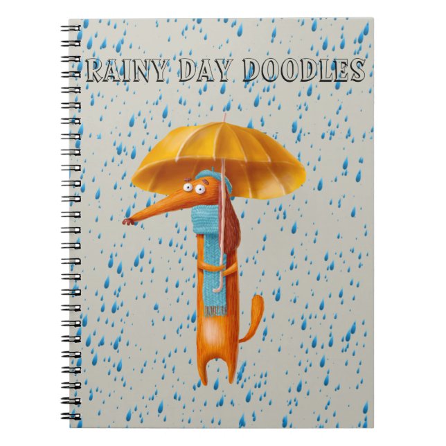 Libreta de diario de perro salchicha Dachshund Doo (Frente)