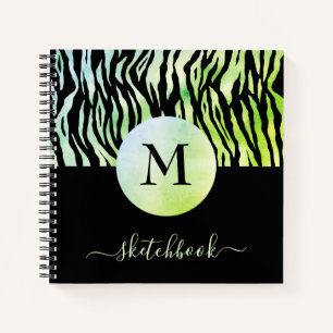 Libreta de dibujo con estampado de animal glam omb