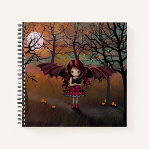 Libreta de dibujo de arte de fantasía de vampiro a