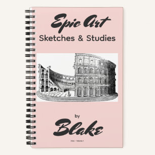 Libreta de dibujo de arte personalizada 2 bocetos