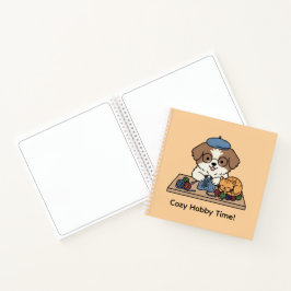 Libreta de dibujo de manualidades de cachorro y ga