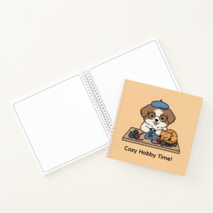 Libreta de dibujo de manualidades de cachorro y ga