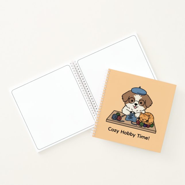 Libreta de dibujo de manualidades de cachorro y ga (Interior)