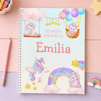 Libreta de dibujo del Diario Mágico de Unicornio d