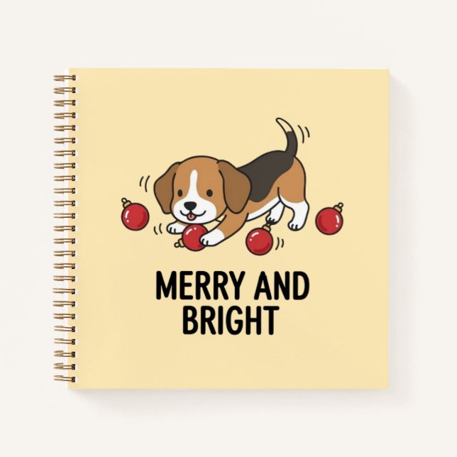 Libreta de dibujo festiva de luces de Navidad de B (Anverso)