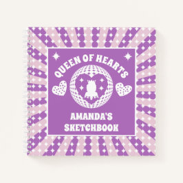 Libreta de dibujo para niños Purple Queen Of Heart